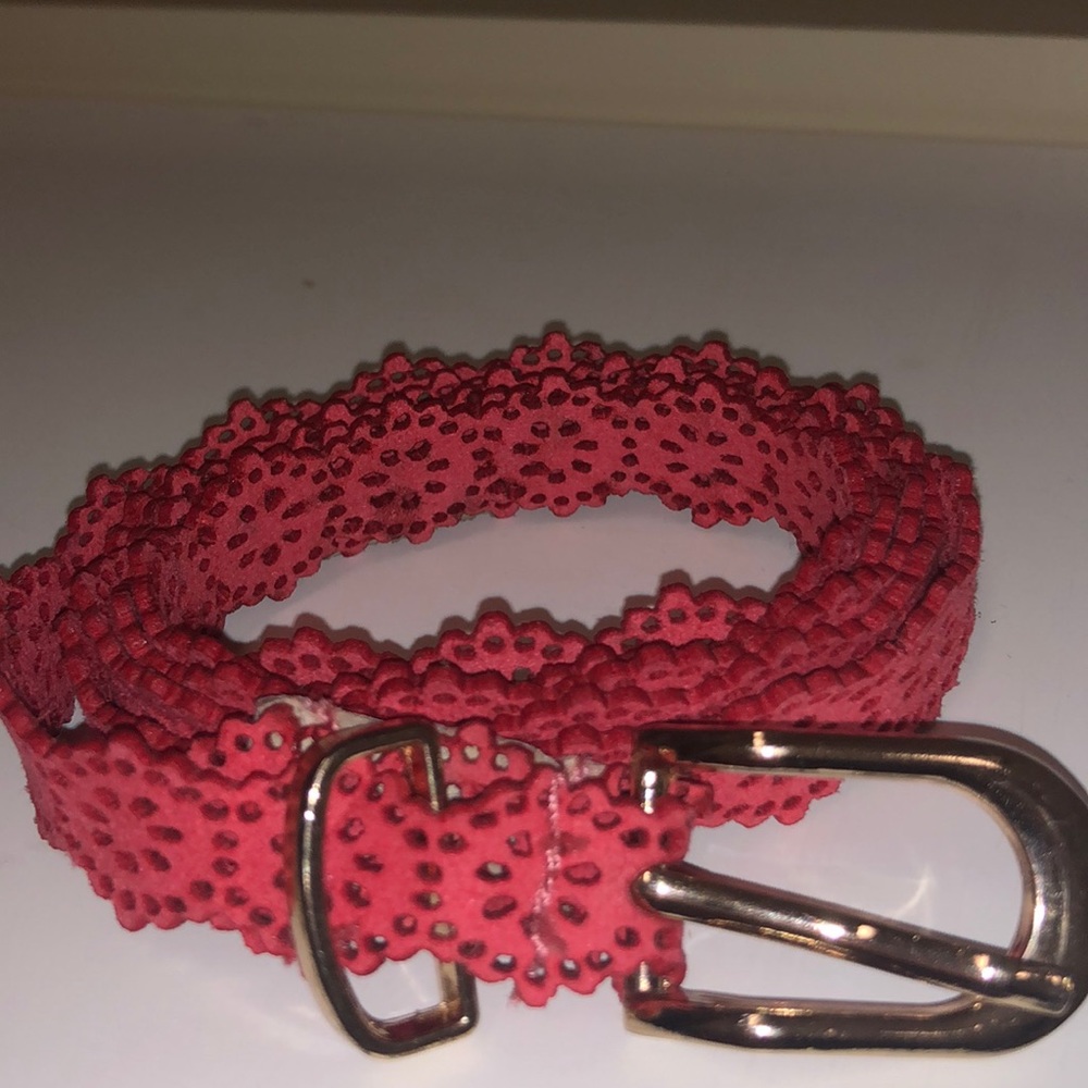 Red/Pink Floral Belt